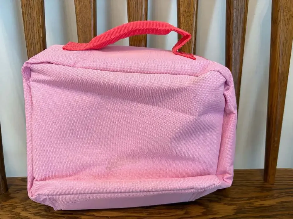 Disney Minnie Mouse Insulated School Lunch Box Bag Rainbow Glitter Pink